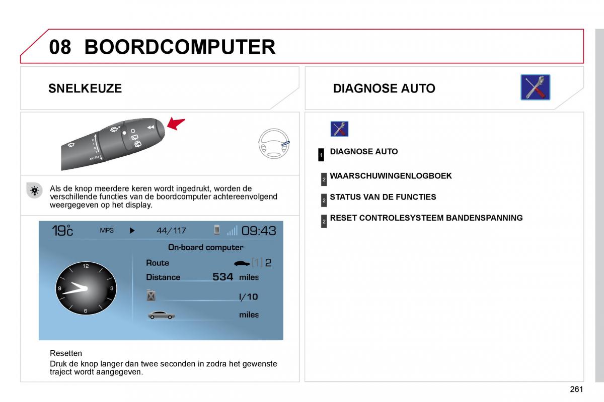 Citroen C4 Picasso I 1 owners manual handleiding / page 285