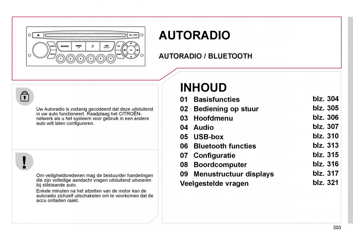 Citroen C4 Picasso I 1 owners manual handleiding / page 326