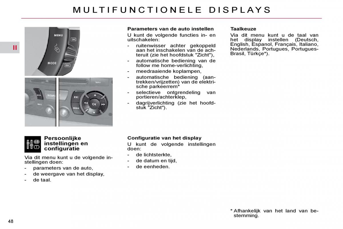 Citroen C4 Picasso I 1 owners manual handleiding / page 45