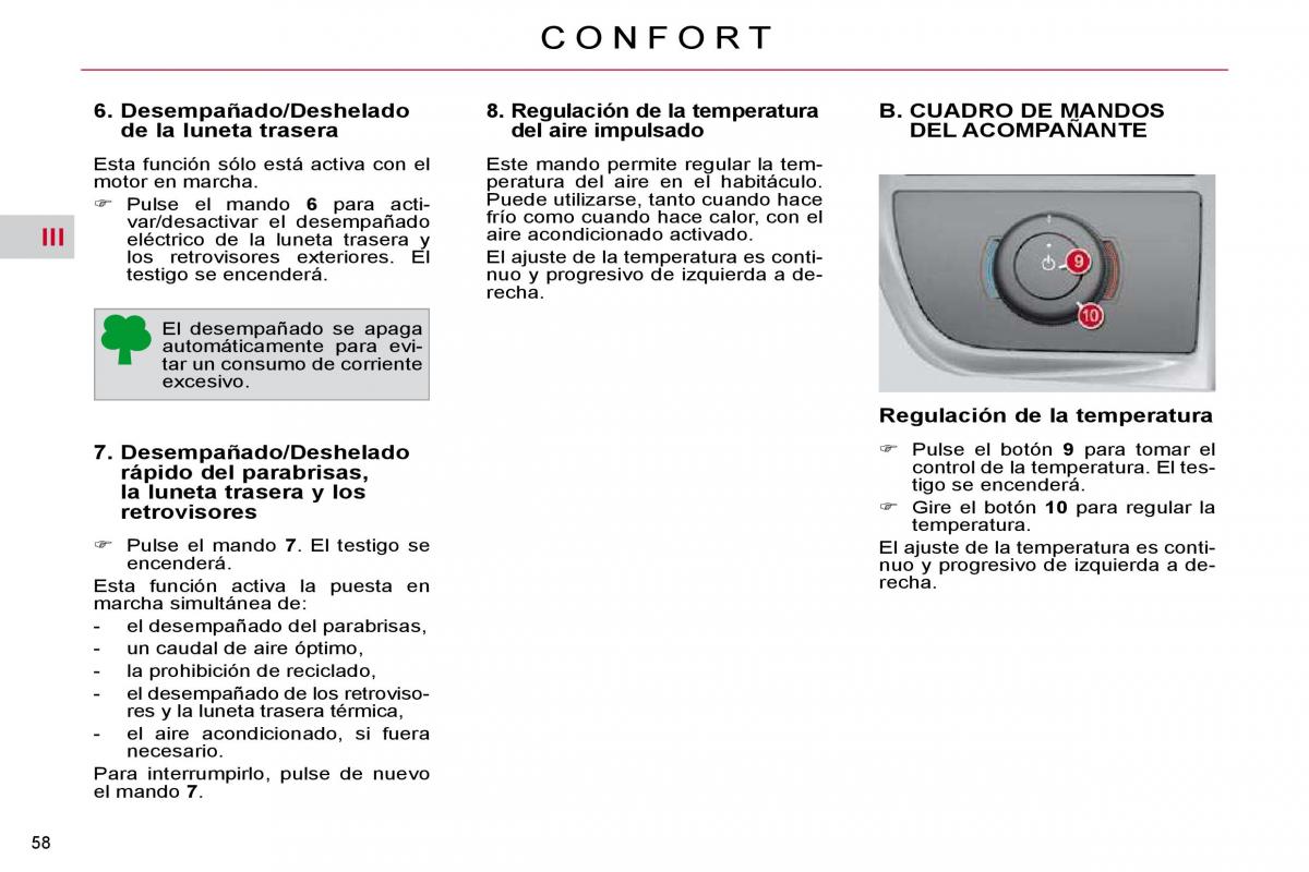 Citroen C4 Picasso I 1 owners manual manual del propietario / page 56