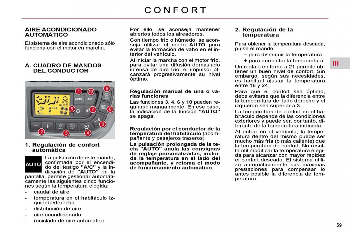 Citroen C4 Picasso I 1 owners manual manual del propietario / page 57