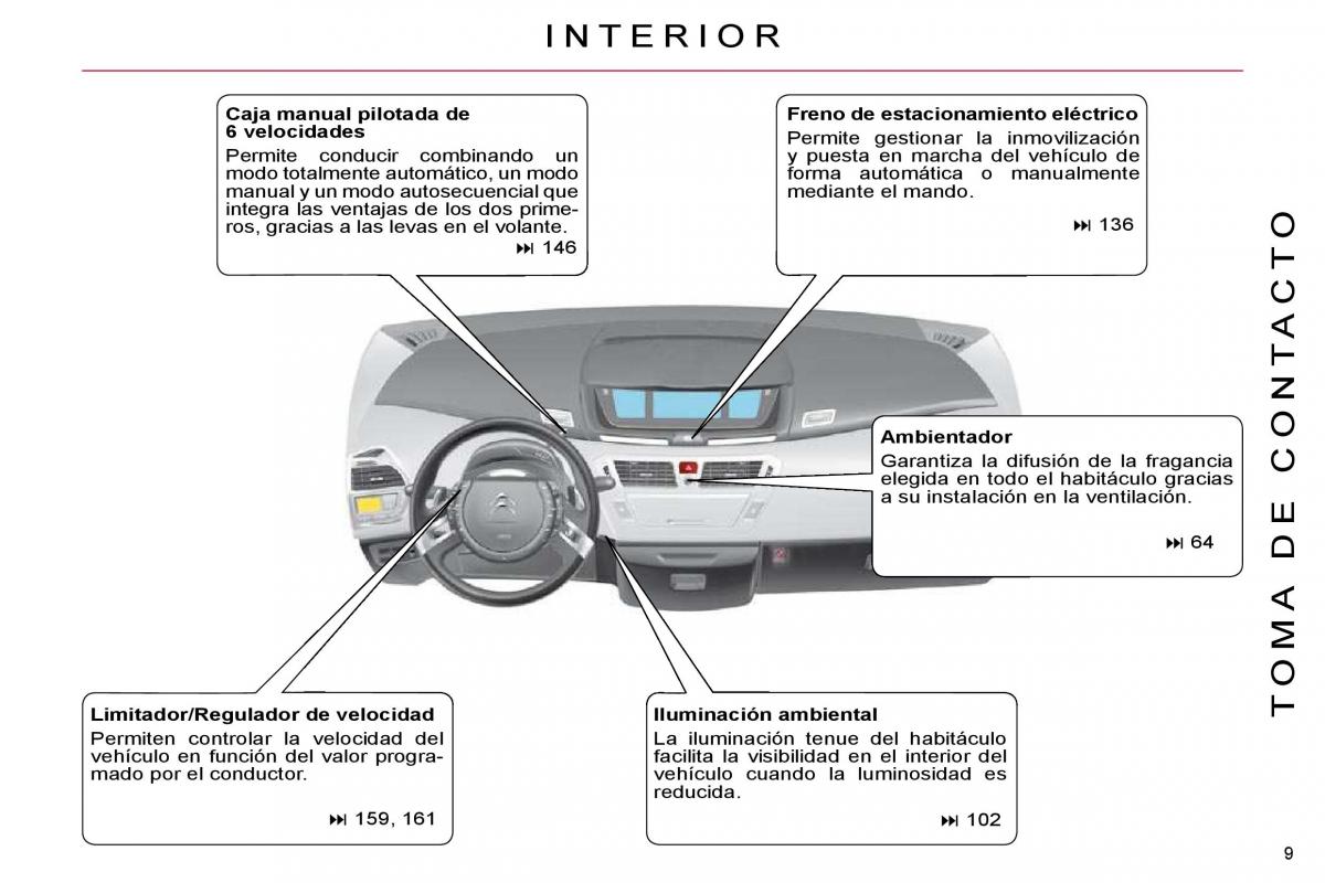 Citroen C4 Picasso I 1 owners manual manual del propietario / page 6