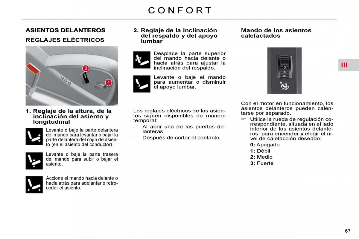 Citroen C4 Picasso I 1 owners manual manual del propietario / page 67