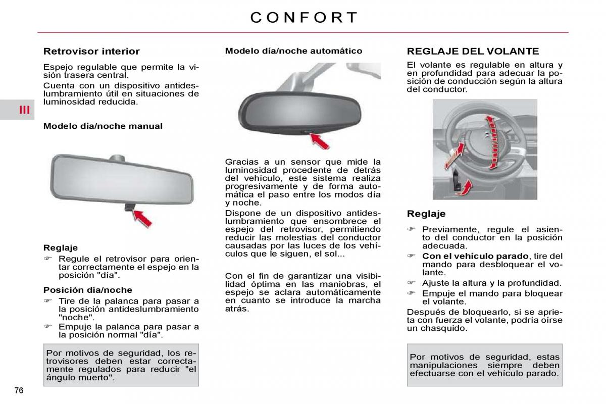 Citroen C4 Picasso I 1 owners manual manual del propietario / page 77