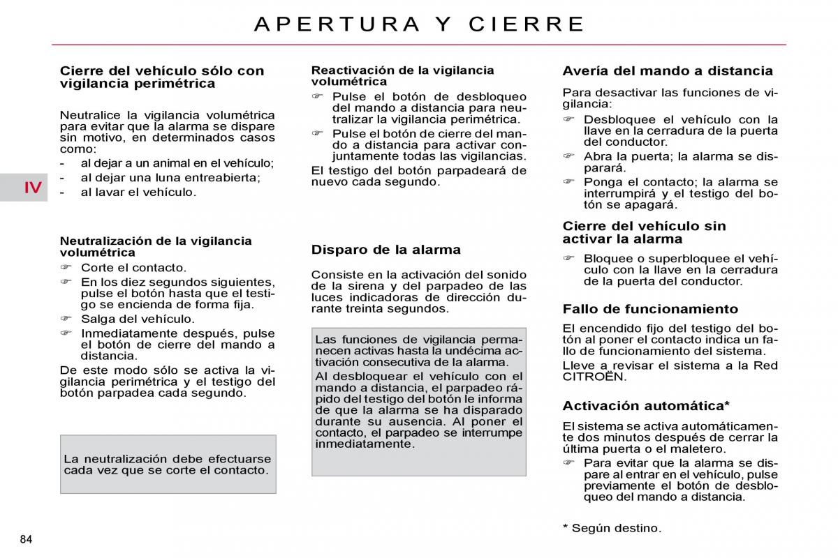 Citroen C4 Picasso I 1 owners manual manual del propietario / page 89