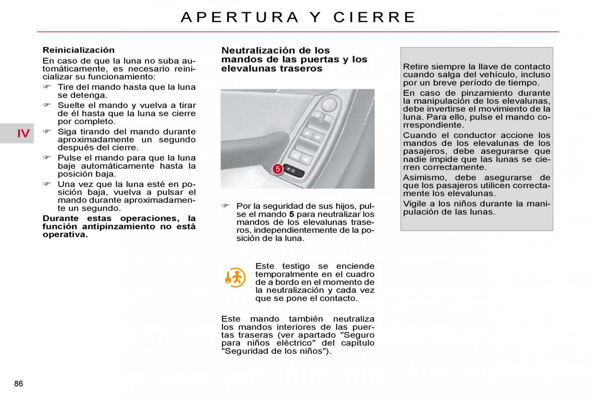 Citroen C4 Picasso I 1 owners manual manual del propietario / page 91