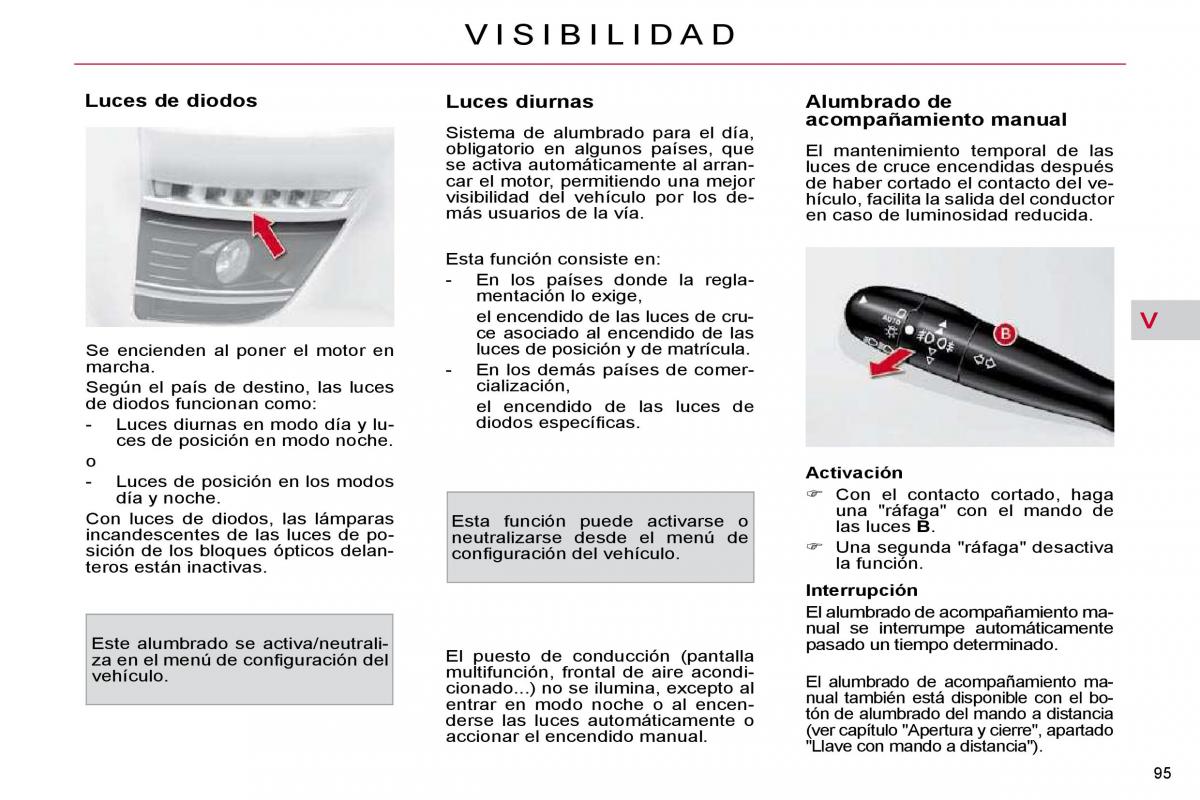 Citroen C4 Picasso I 1 owners manual manual del propietario / page 101