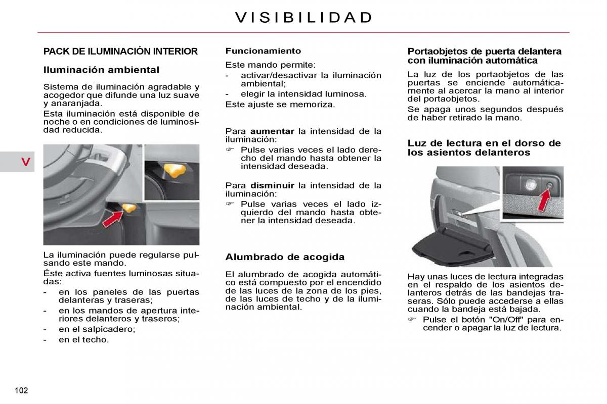 Citroen C4 Picasso I 1 owners manual manual del propietario / page 113