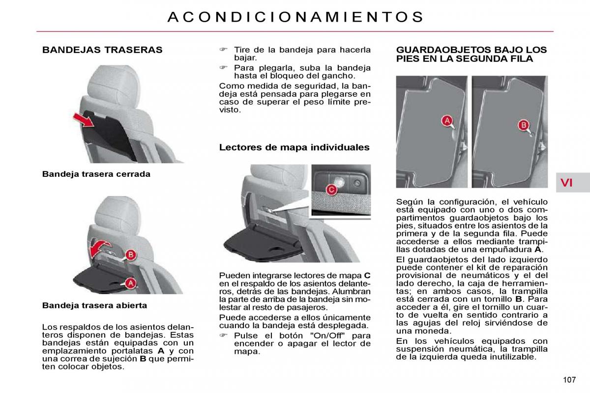 Citroen C4 Picasso I 1 owners manual manual del propietario / page 118