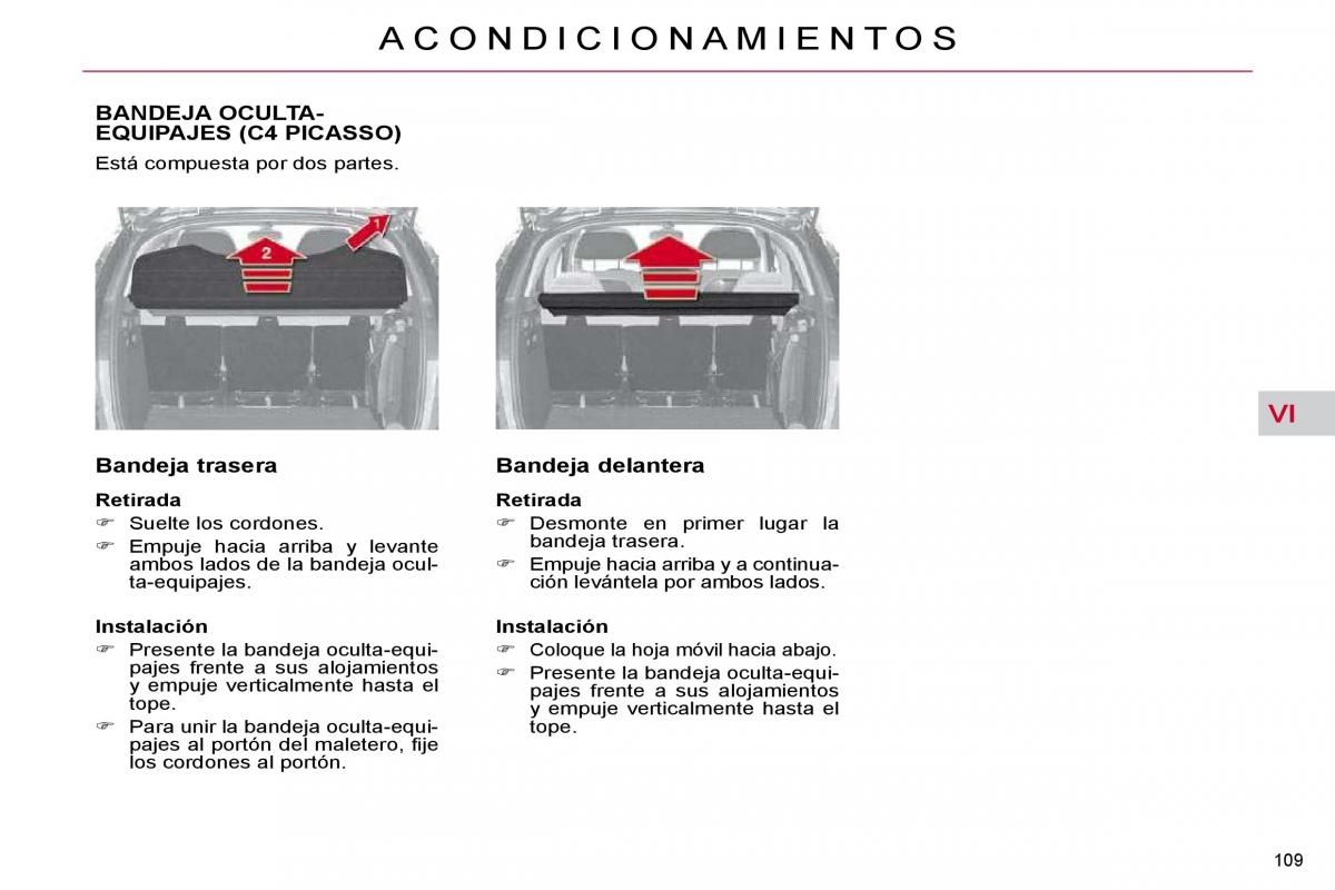 Citroen C4 Picasso I 1 owners manual manual del propietario / page 126