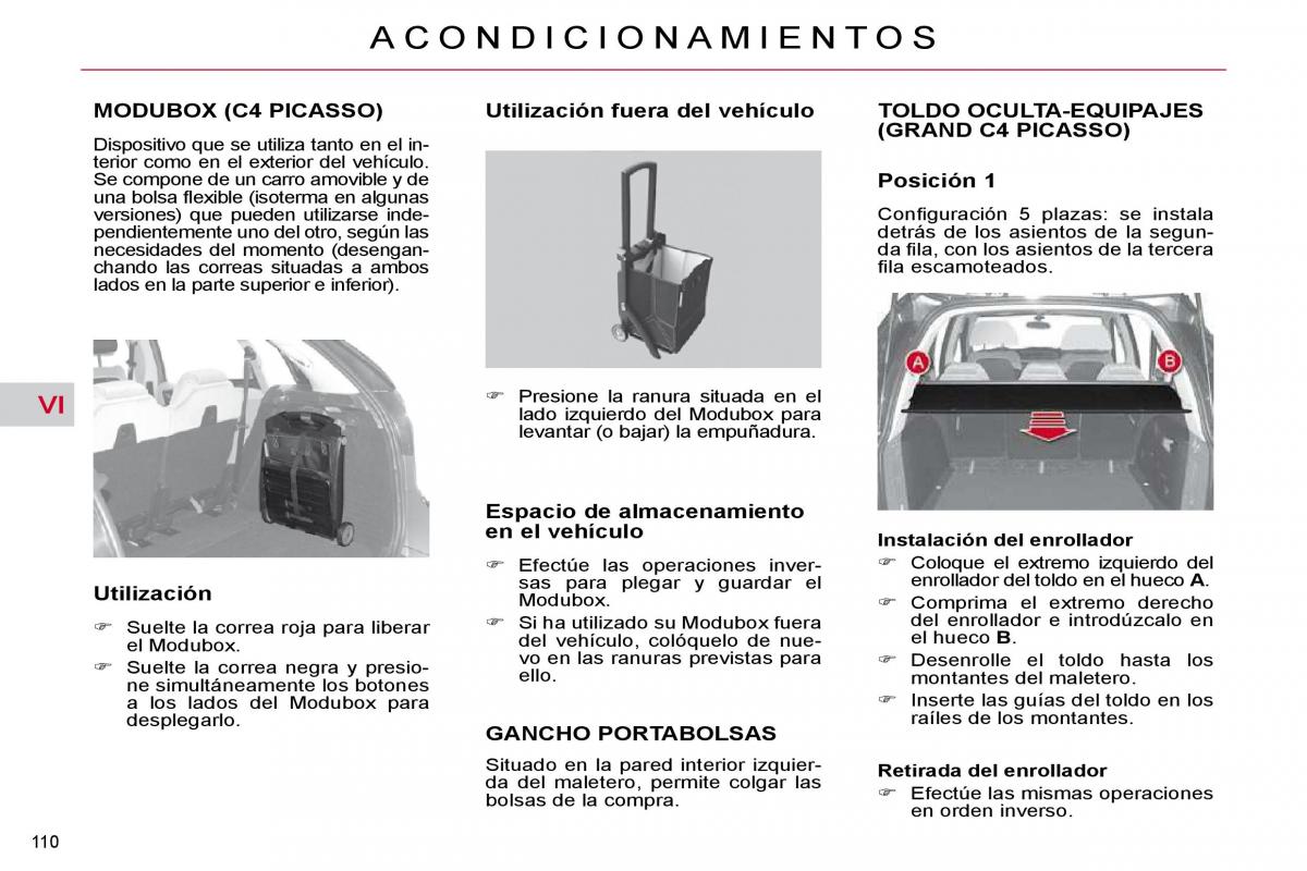 Citroen C4 Picasso I 1 owners manual manual del propietario / page 127