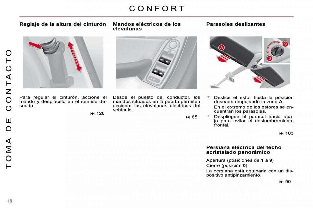 Citroen C4 Picasso I 1 owners manual manual del propietario / page 13