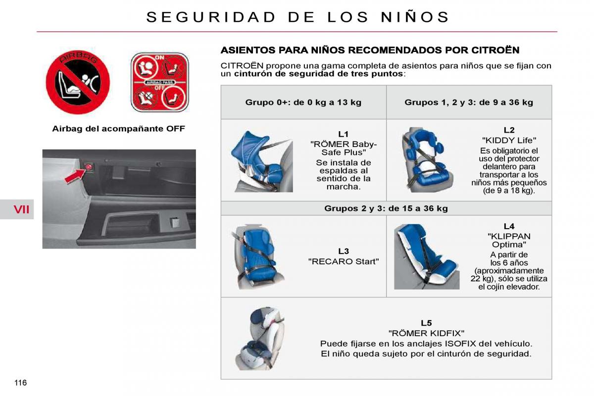 Citroen C4 Picasso I 1 owners manual manual del propietario / page 140