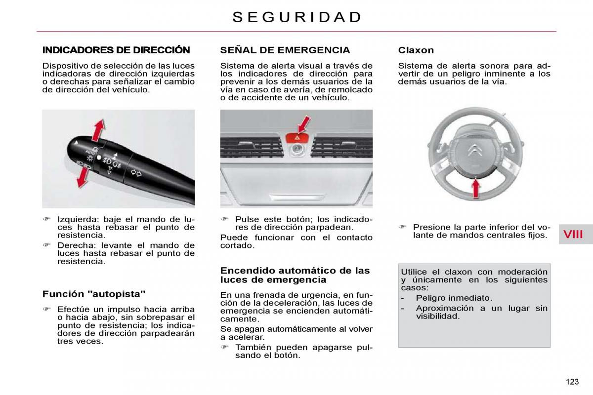 Citroen C4 Picasso I 1 owners manual manual del propietario / page 148