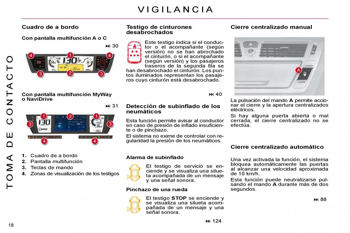 Citroen C4 Picasso I 1 owners manual manual del propietario / page 15