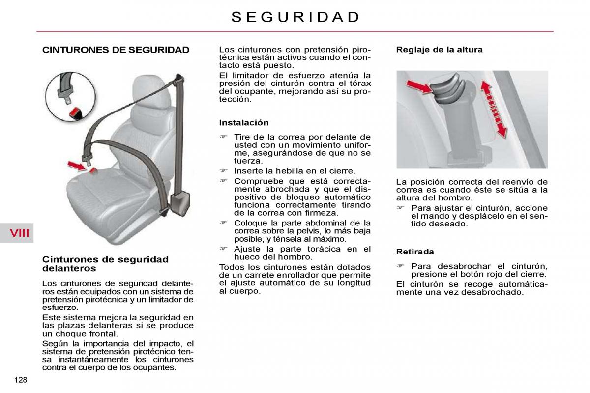 Citroen C4 Picasso I 1 owners manual manual del propietario / page 153