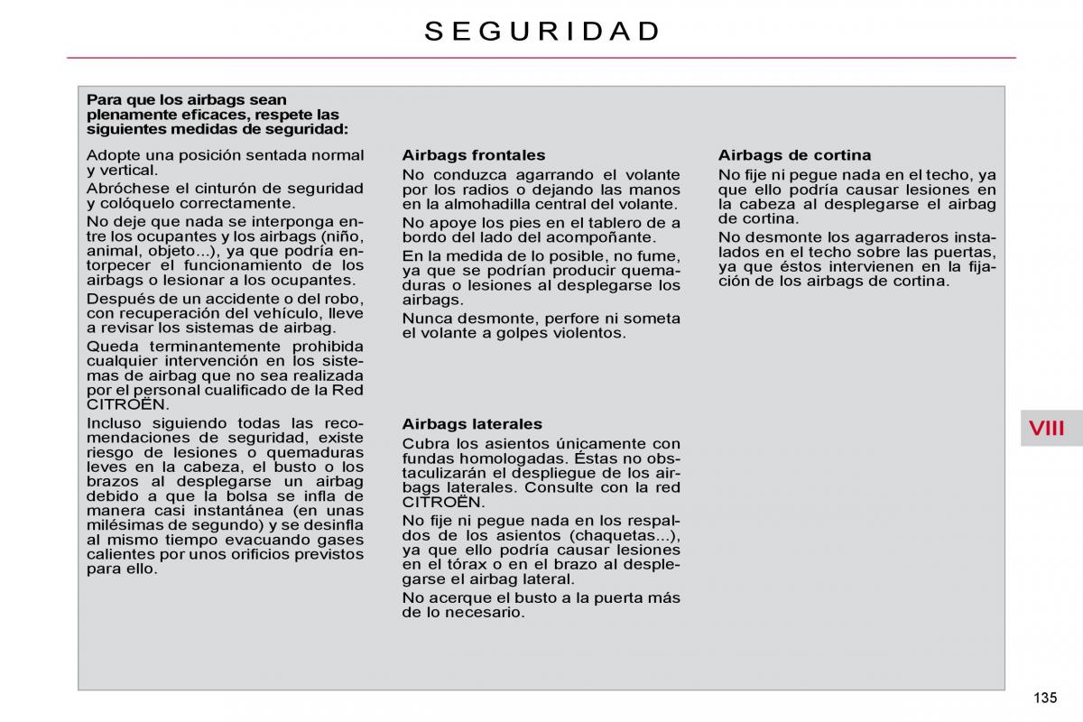 Citroen C4 Picasso I 1 owners manual manual del propietario / page 159