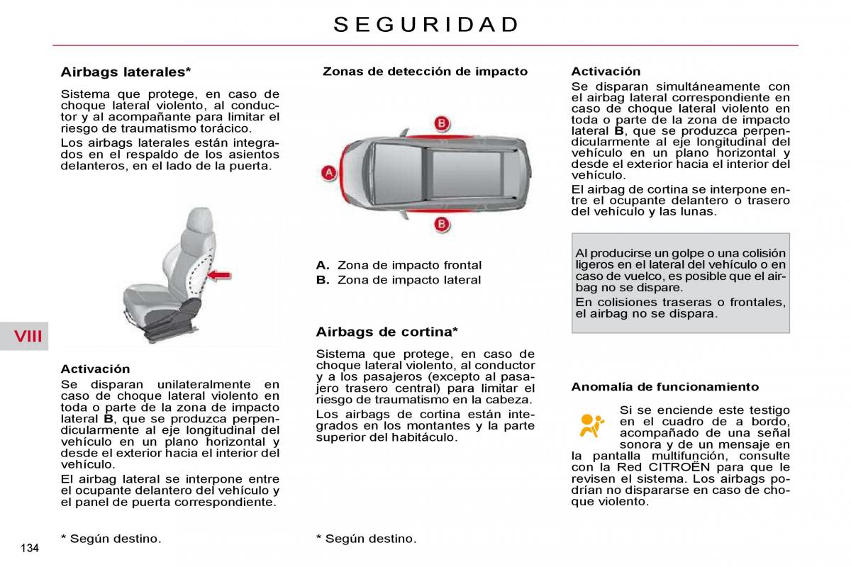 Citroen C4 Picasso I 1 owners manual manual del propietario / page 160