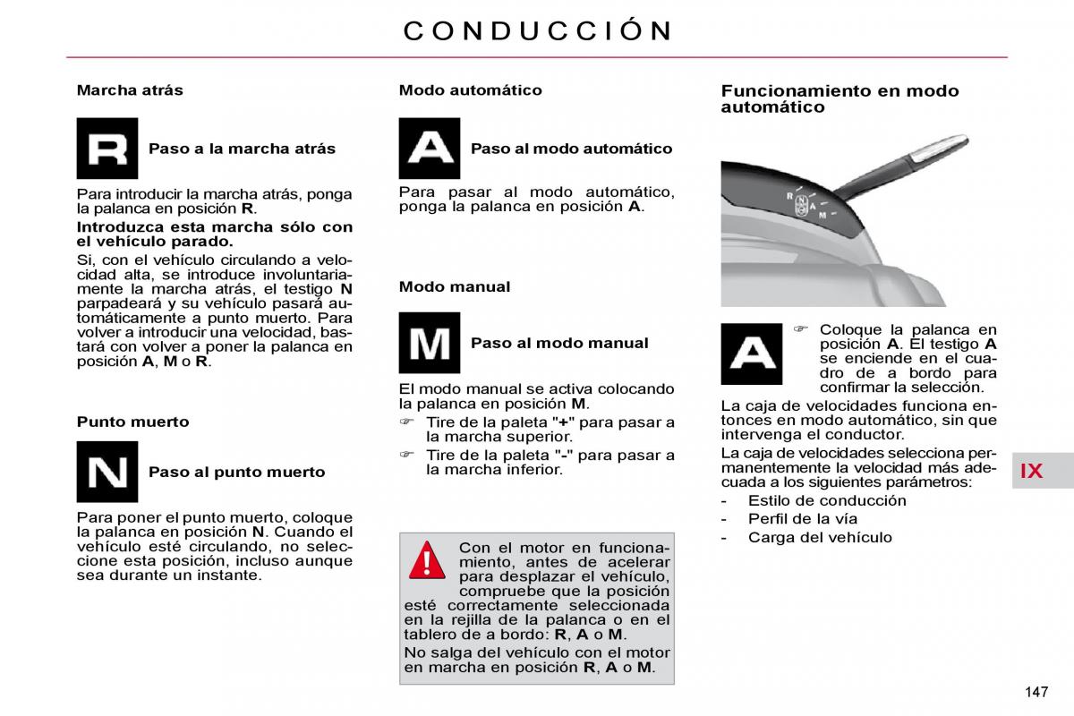 Citroen C4 Picasso I 1 owners manual manual del propietario / page 173