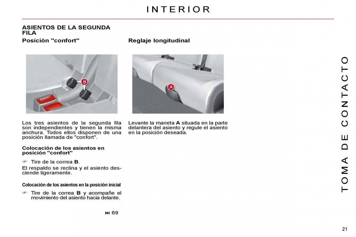 Citroen C4 Picasso I 1 owners manual manual del propietario / page 18