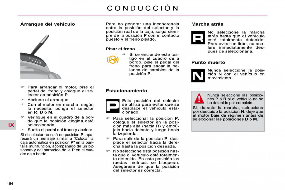 Citroen C4 Picasso I 1 owners manual manual del propietario / page 180