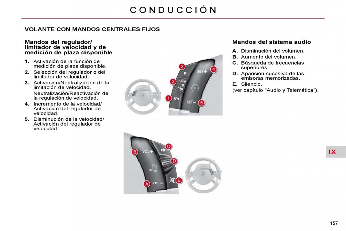 Citroen C4 Picasso I 1 owners manual manual del propietario / page 183