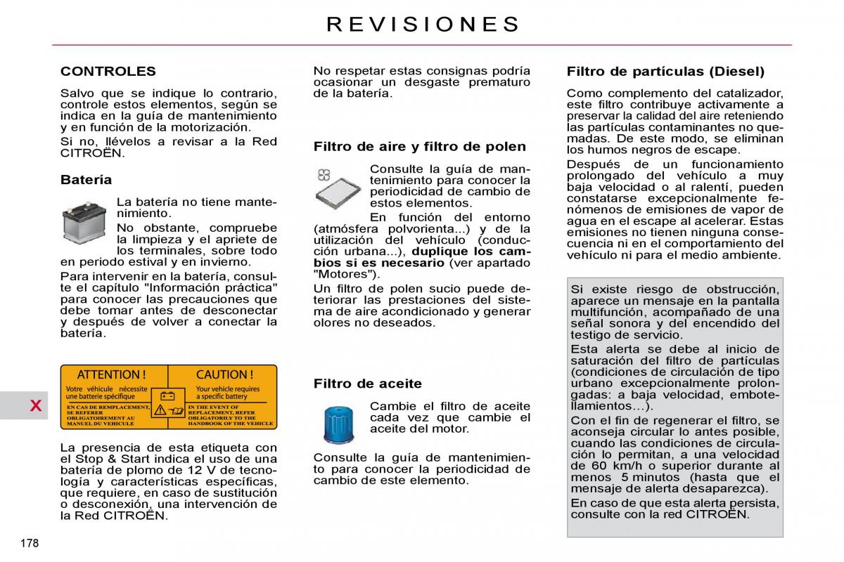 Citroen C4 Picasso I 1 owners manual manual del propietario / page 203