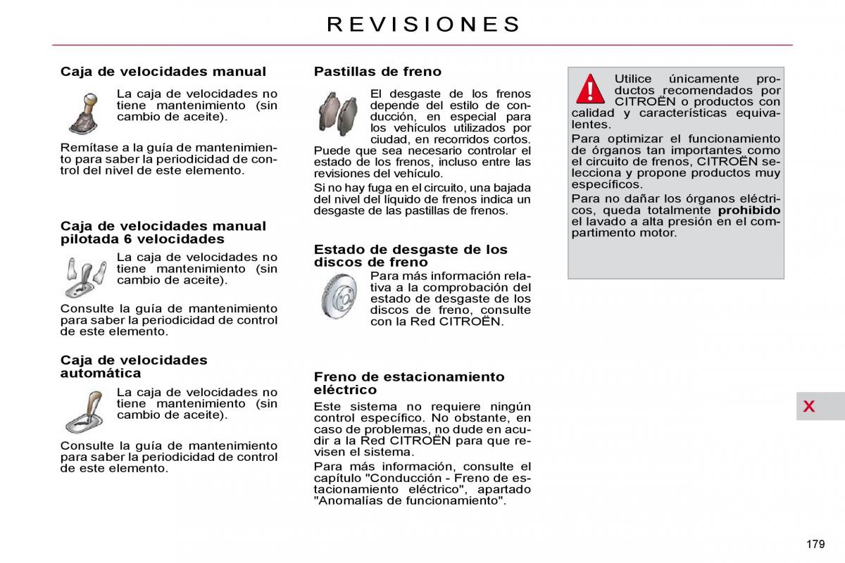 Citroen C4 Picasso I 1 owners manual manual del propietario / page 204