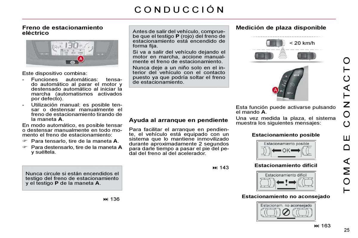 Citroen C4 Picasso I 1 owners manual manual del propietario / page 22