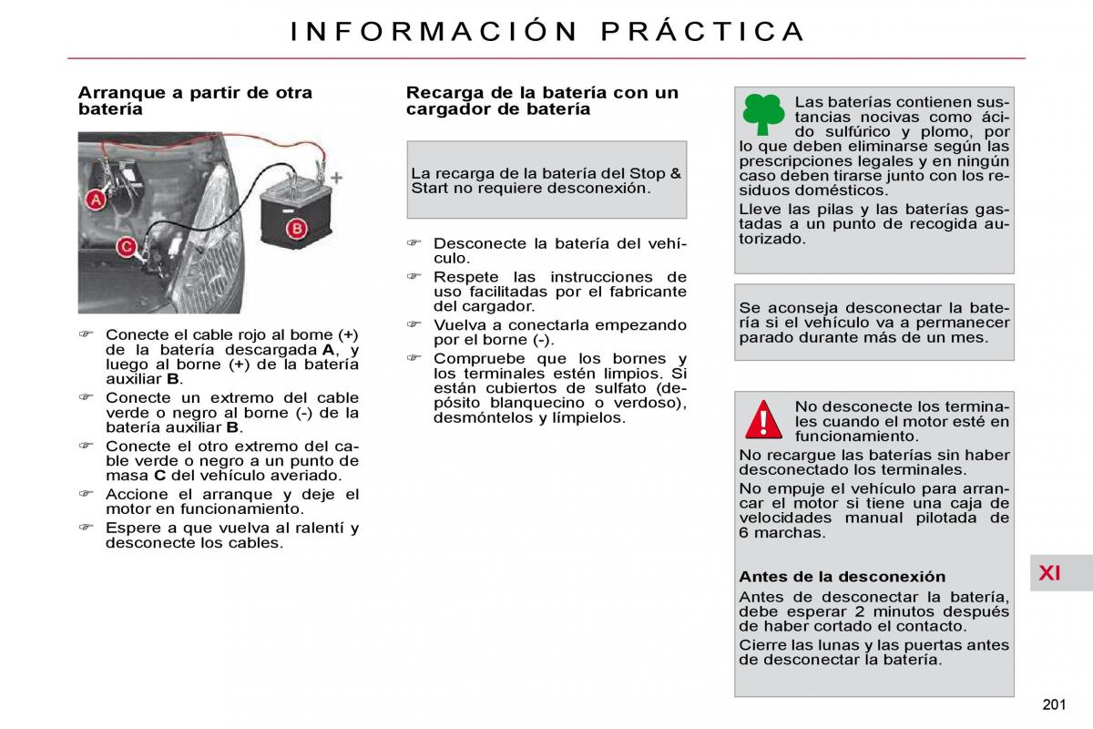 Citroen C4 Picasso I 1 owners manual manual del propietario / page 229