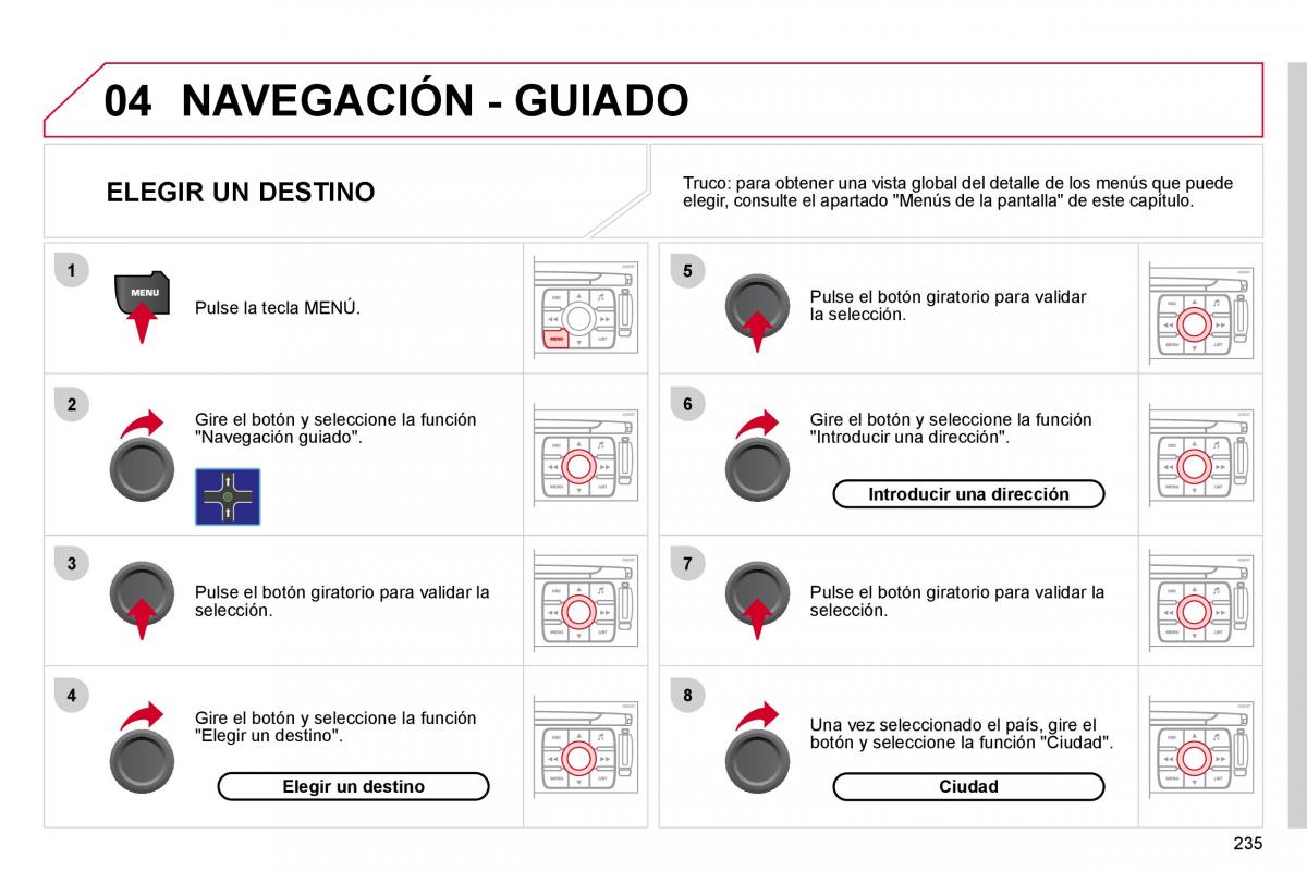 Citroen C4 Picasso I 1 owners manual manual del propietario / page 261