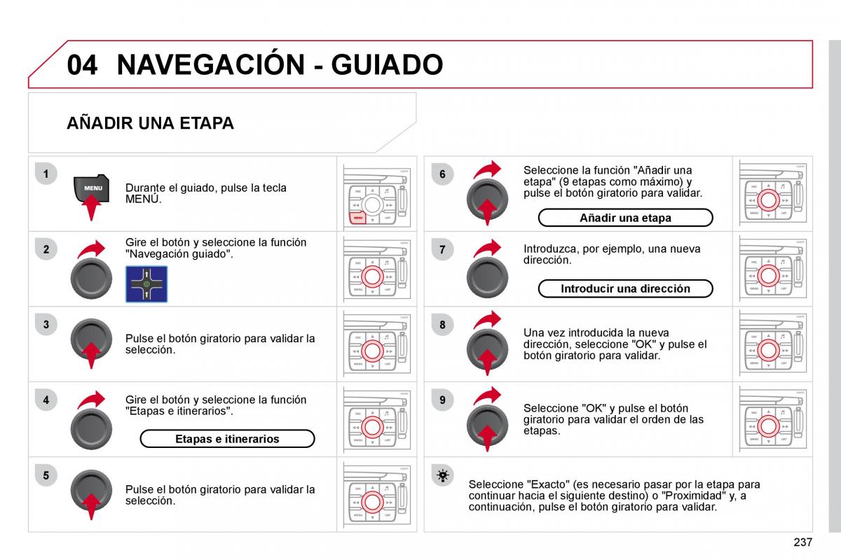 Citroen C4 Picasso I 1 owners manual manual del propietario / page 263