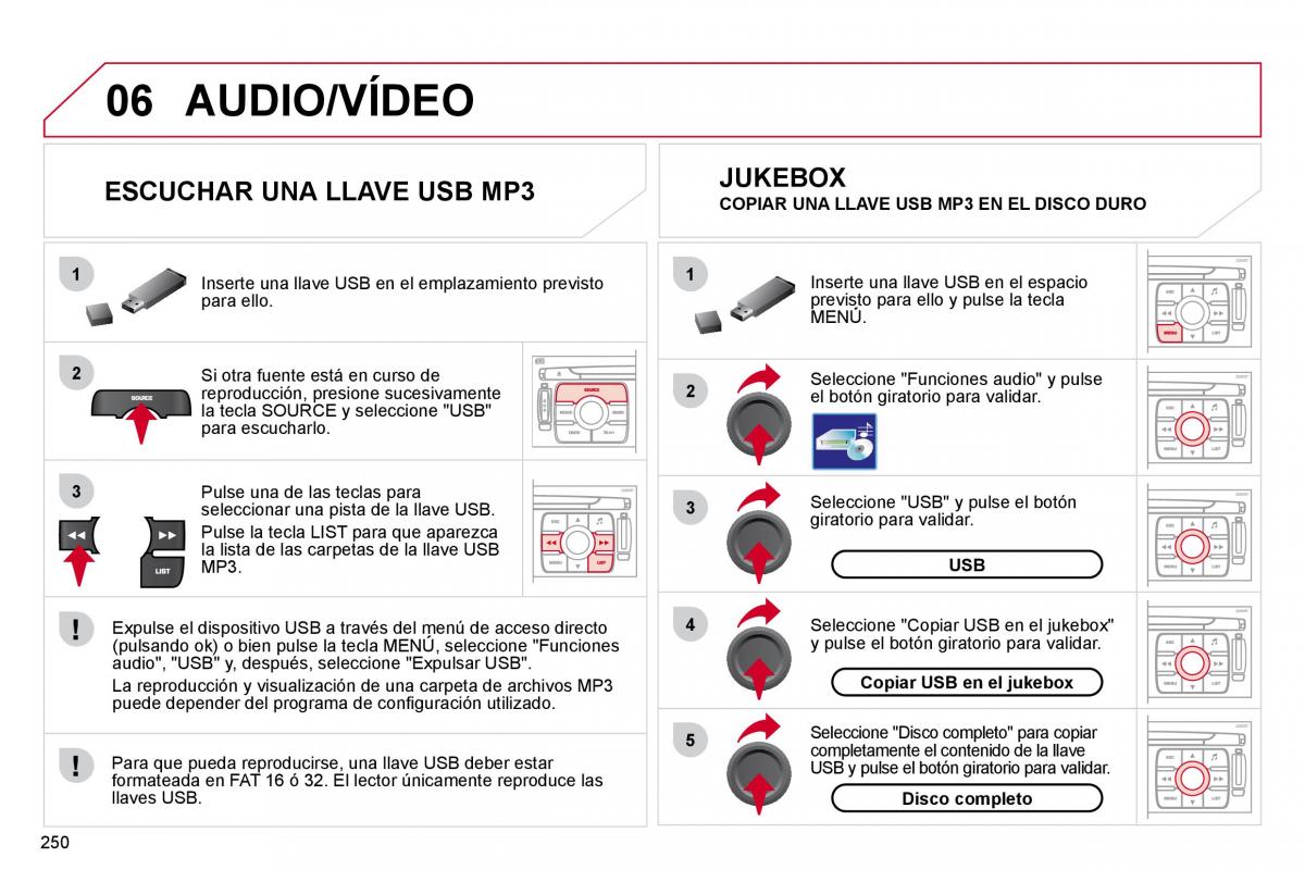 Citroen C4 Picasso I 1 owners manual manual del propietario / page 276