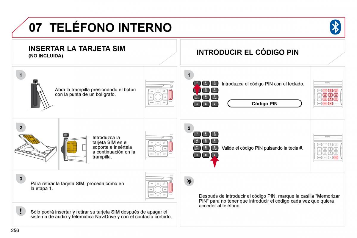 Citroen C4 Picasso I 1 owners manual manual del propietario / page 282