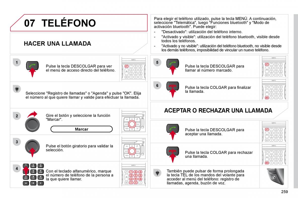 Citroen C4 Picasso I 1 owners manual manual del propietario / page 285