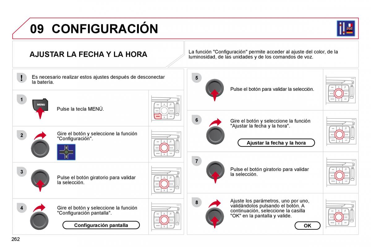 Citroen C4 Picasso I 1 owners manual manual del propietario / page 288