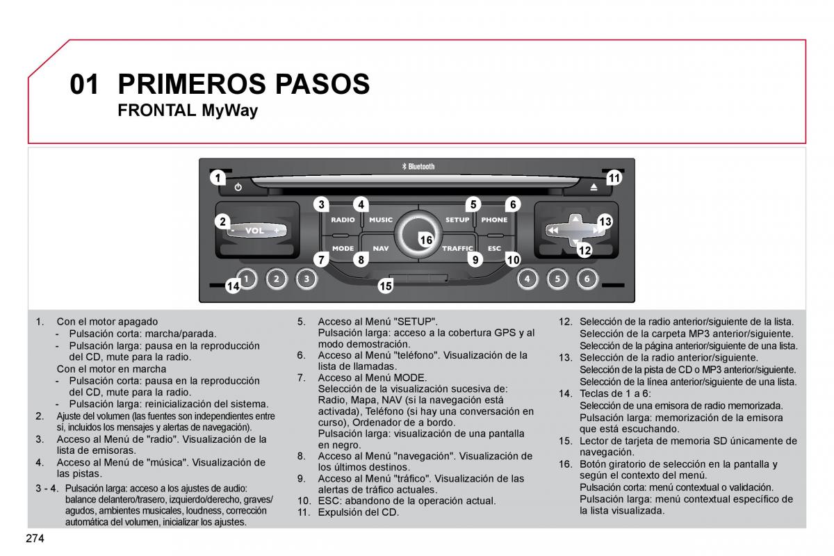 Citroen C4 Picasso I 1 owners manual manual del propietario / page 299