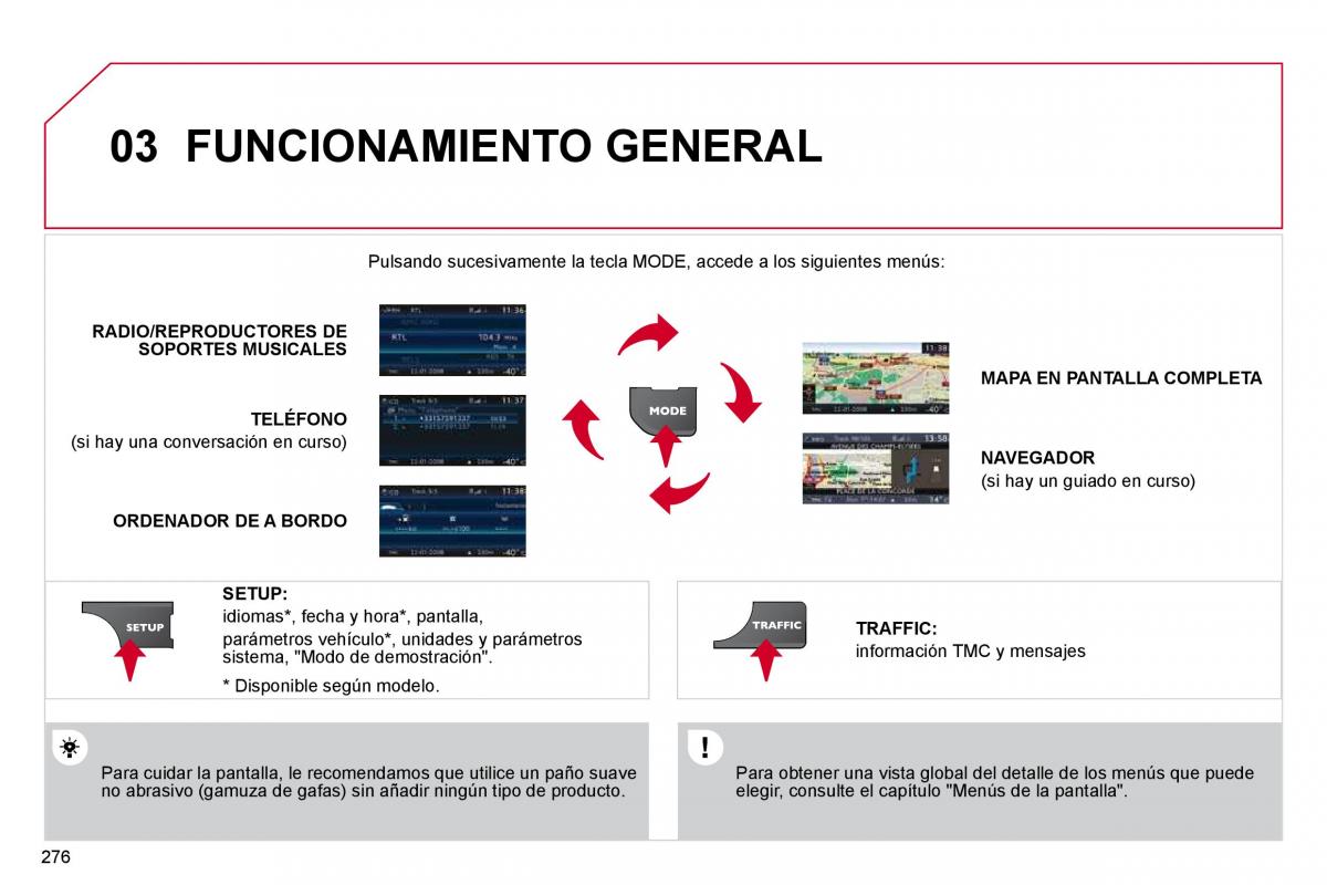 Citroen C4 Picasso I 1 owners manual manual del propietario / page 301