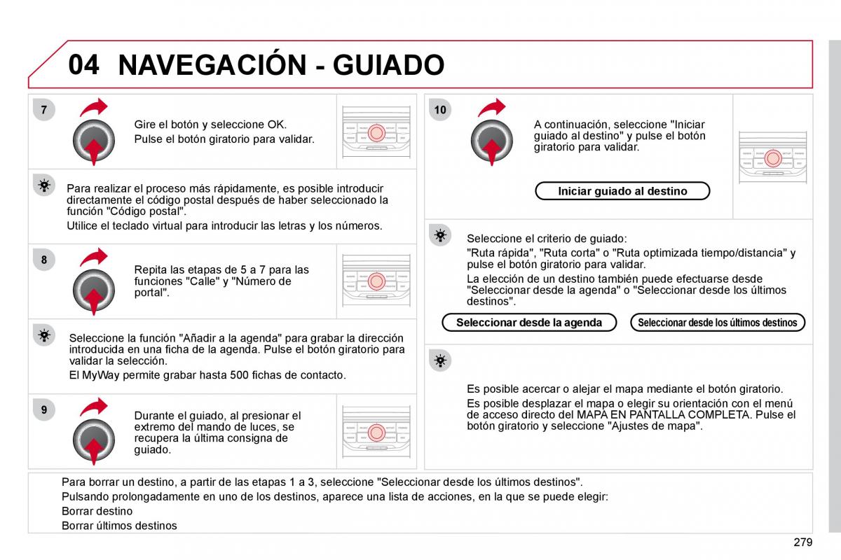 Citroen C4 Picasso I 1 owners manual manual del propietario / page 304