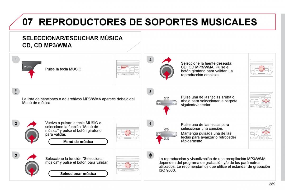 Citroen C4 Picasso I 1 owners manual manual del propietario / page 314