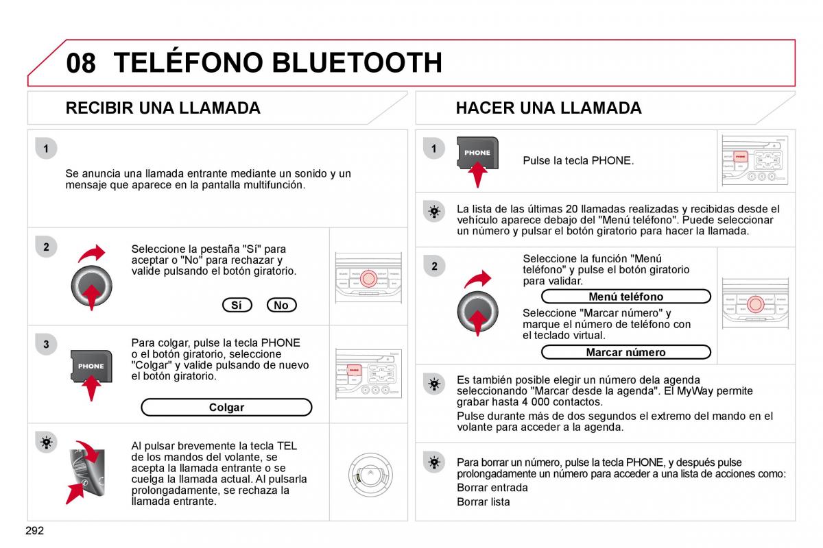 Citroen C4 Picasso I 1 owners manual manual del propietario / page 317