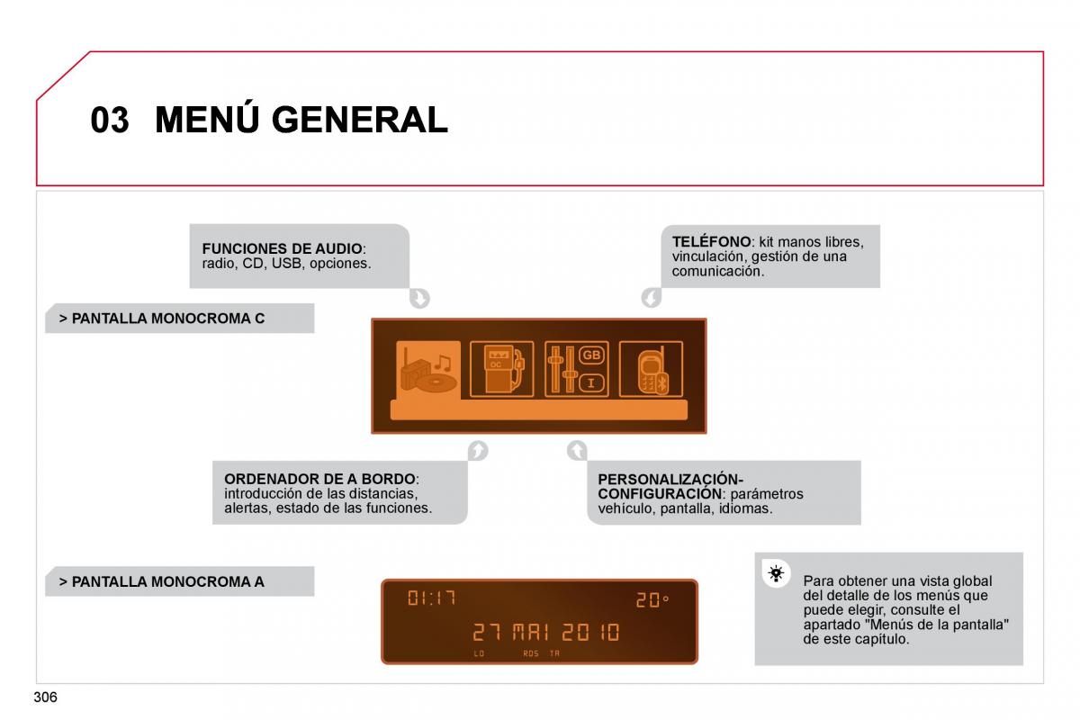 Citroen C4 Picasso I 1 owners manual manual del propietario / page 331