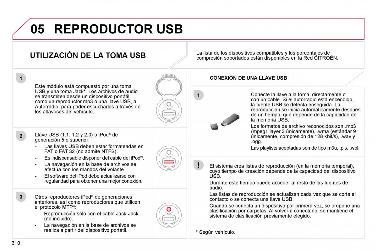 Citroen C4 Picasso I 1 owners manual manual del propietario / page 335