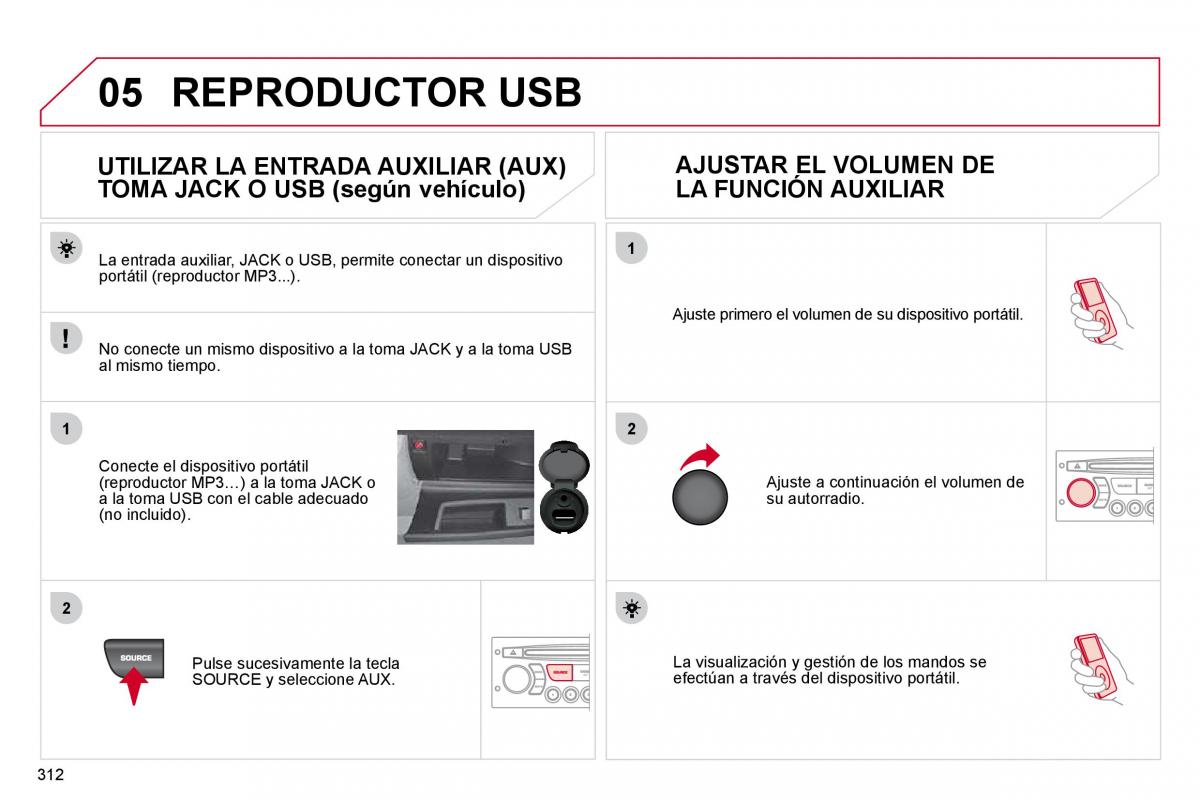 Citroen C4 Picasso I 1 owners manual manual del propietario / page 337