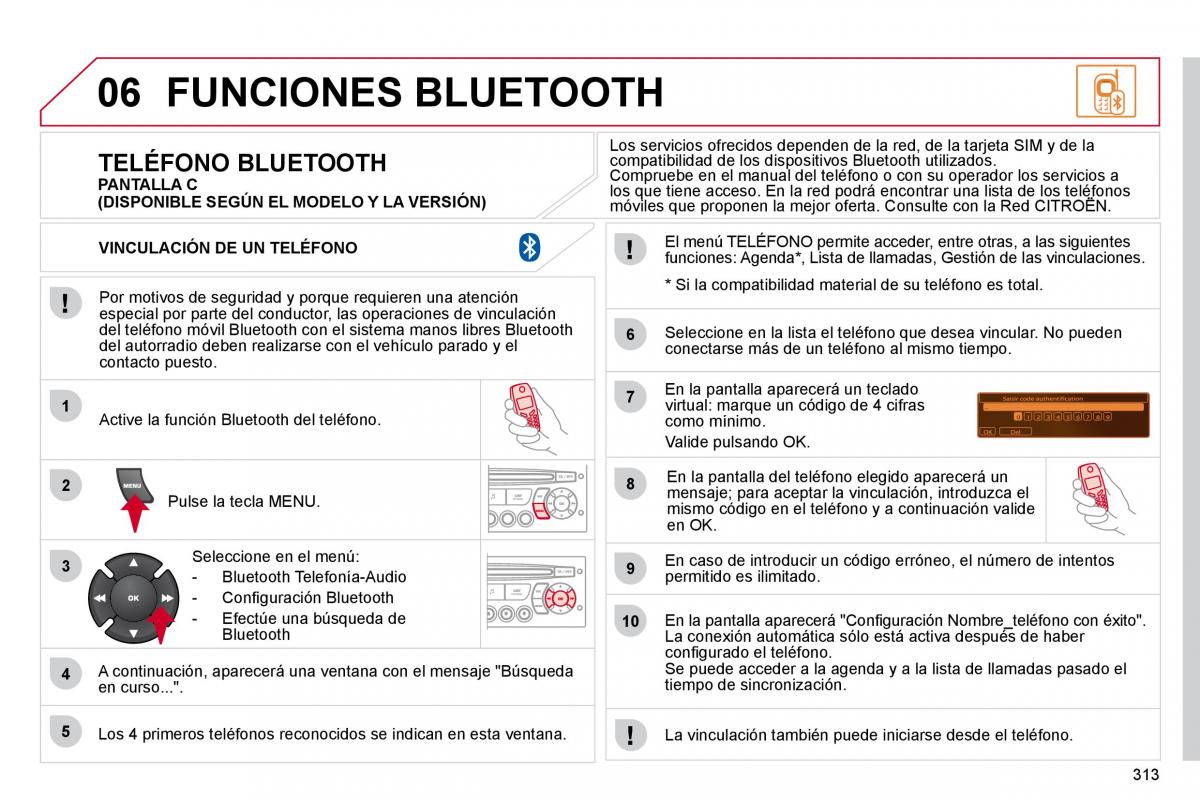 Citroen C4 Picasso I 1 owners manual manual del propietario / page 338