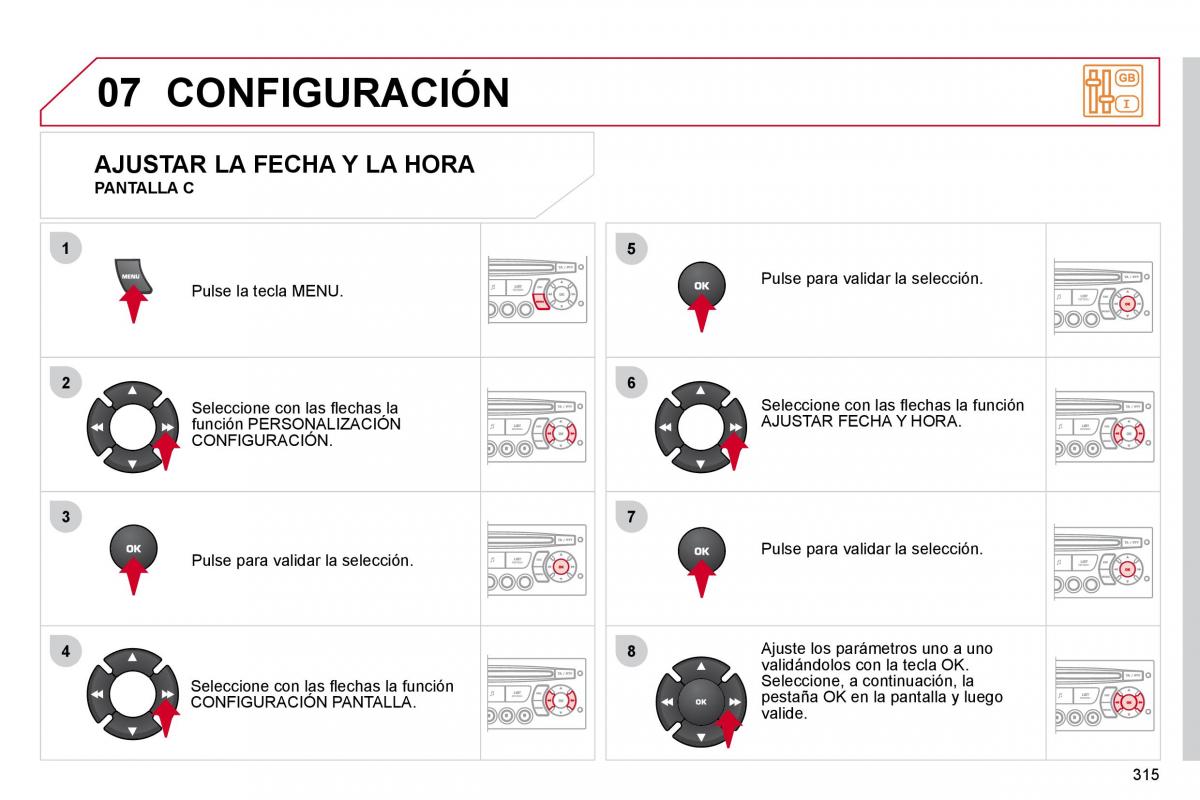 Citroen C4 Picasso I 1 owners manual manual del propietario / page 340