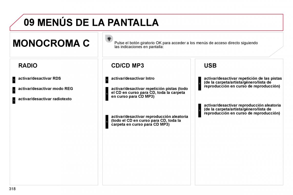 Citroen C4 Picasso I 1 owners manual manual del propietario / page 343