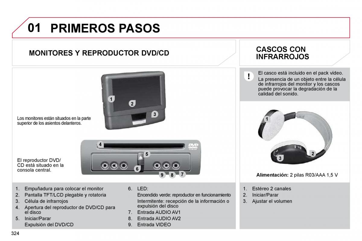 Citroen C4 Picasso I 1 owners manual manual del propietario / page 349