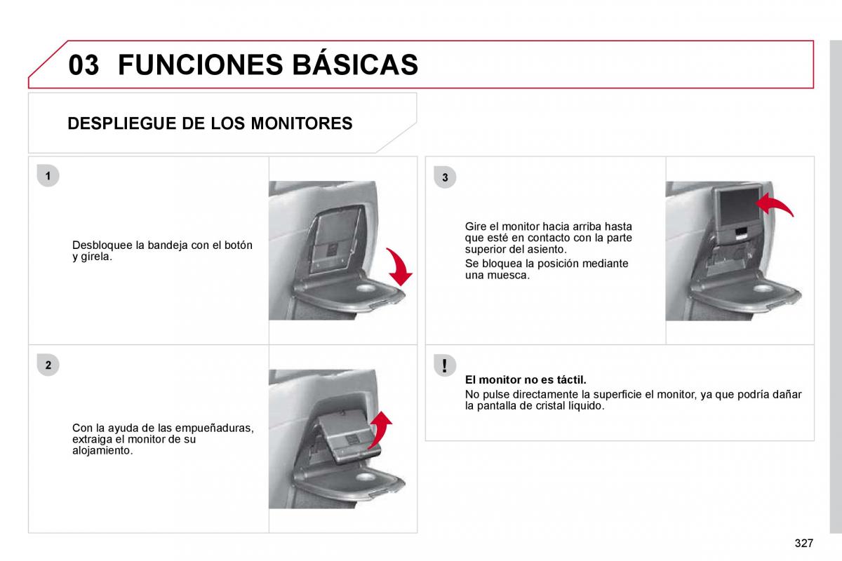 Citroen C4 Picasso I 1 owners manual manual del propietario / page 352