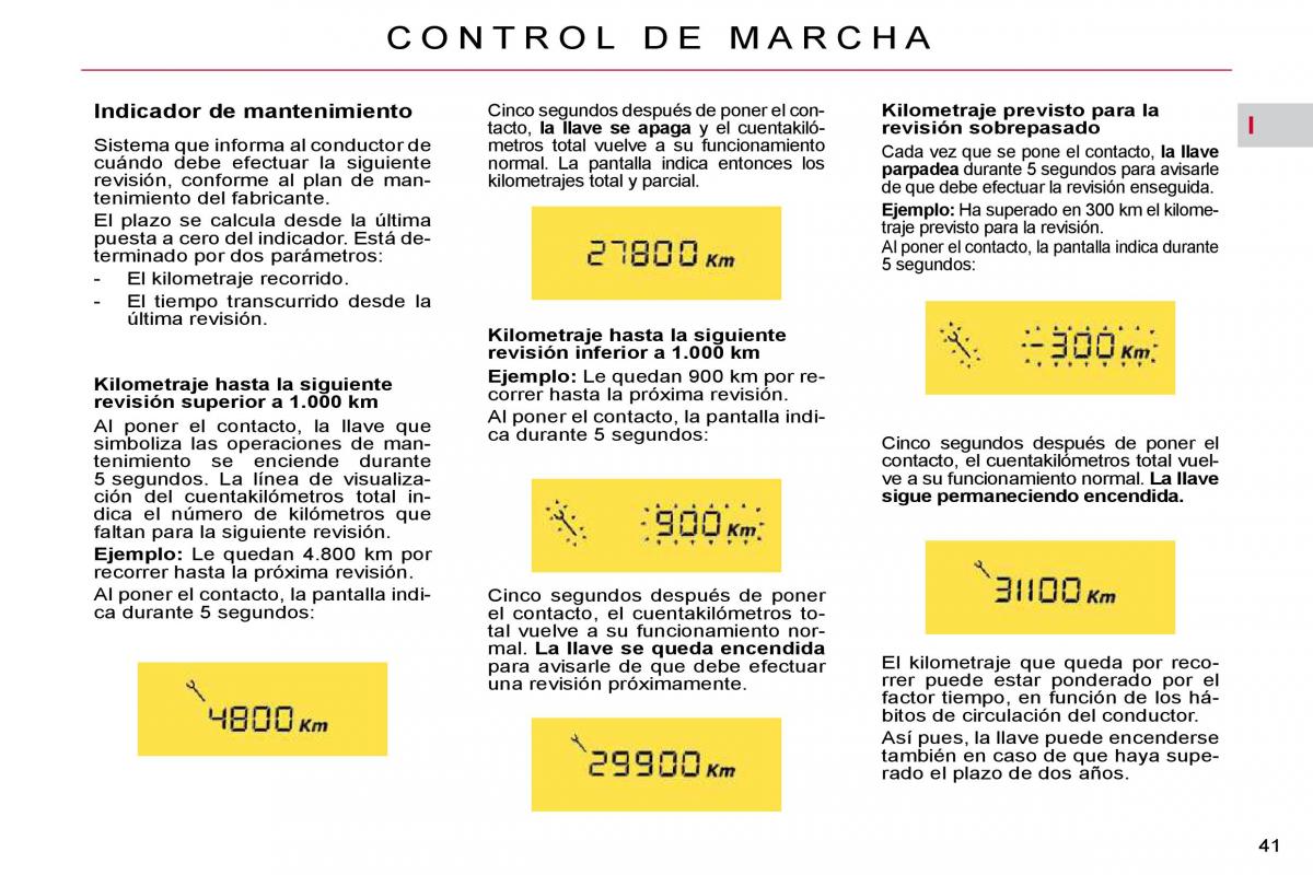 Citroen C4 Picasso I 1 owners manual manual del propietario / page 37